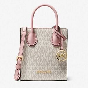 Michael Kors Mercer Extra-Small Logo & Leather Crossbody Bag